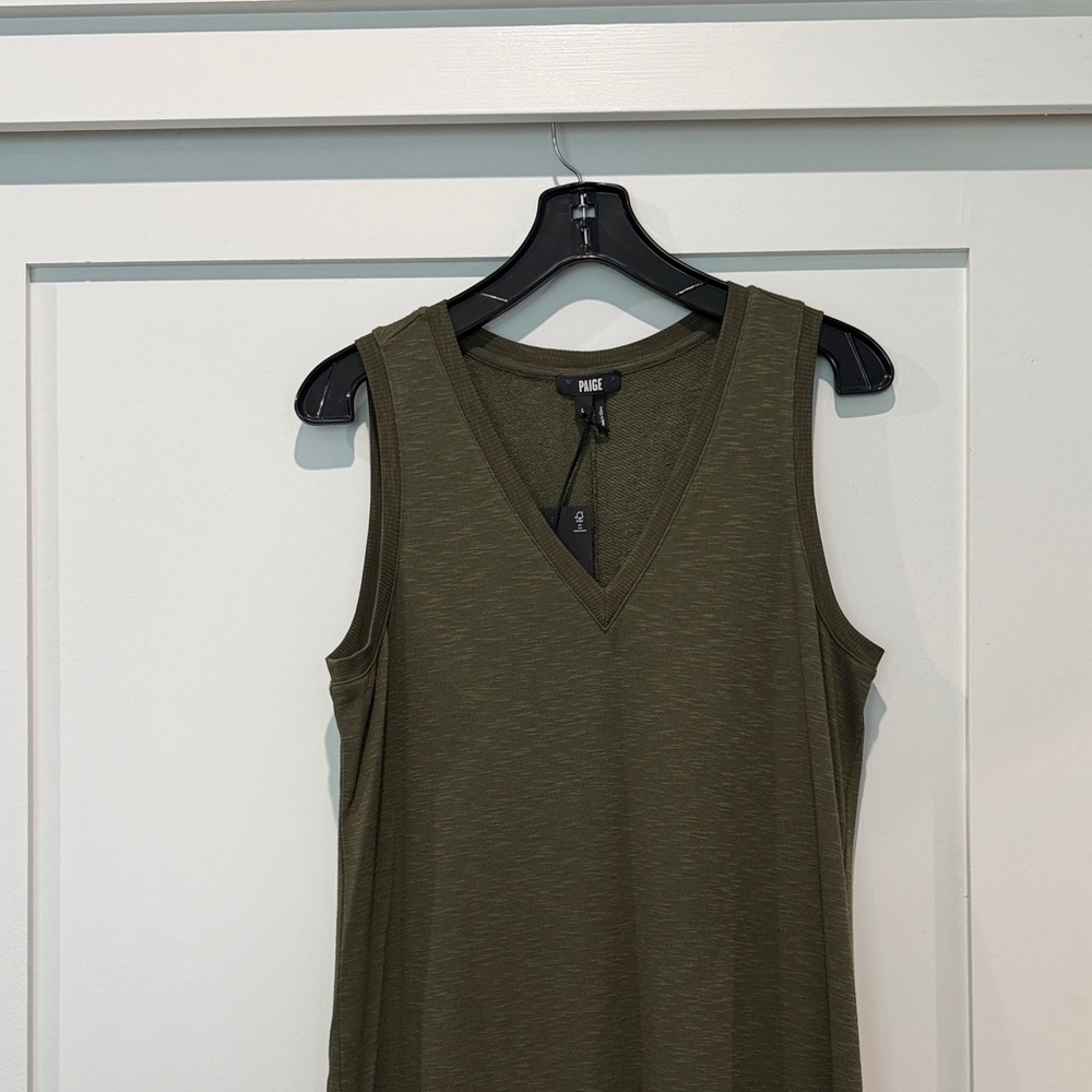 PAIGE Olive V-Neck Tank dress